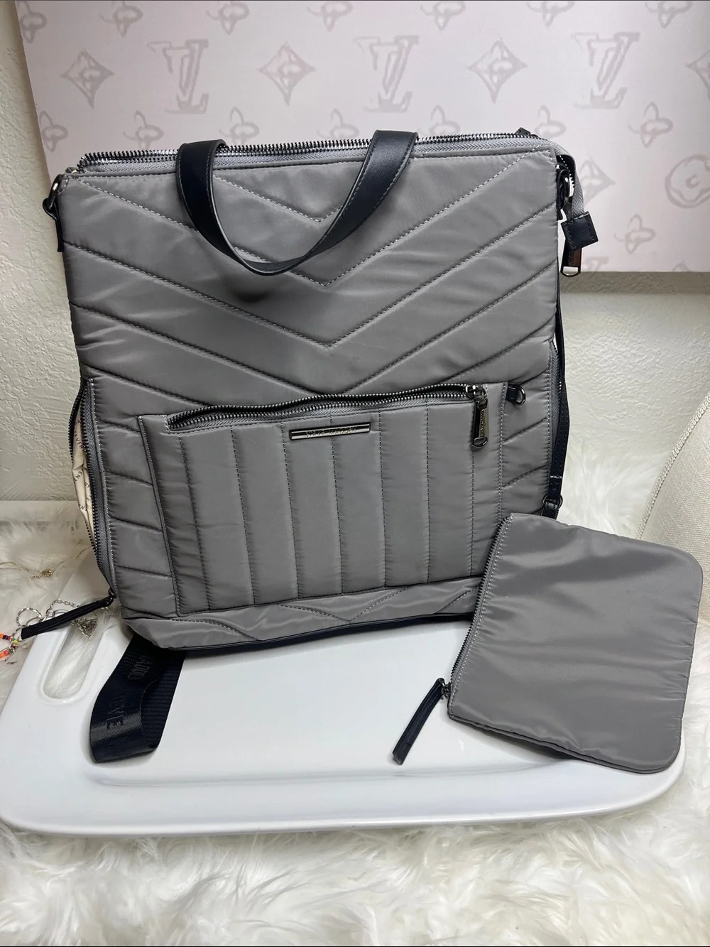 Steve Madden Laptop Cossbody/Backpack convertible